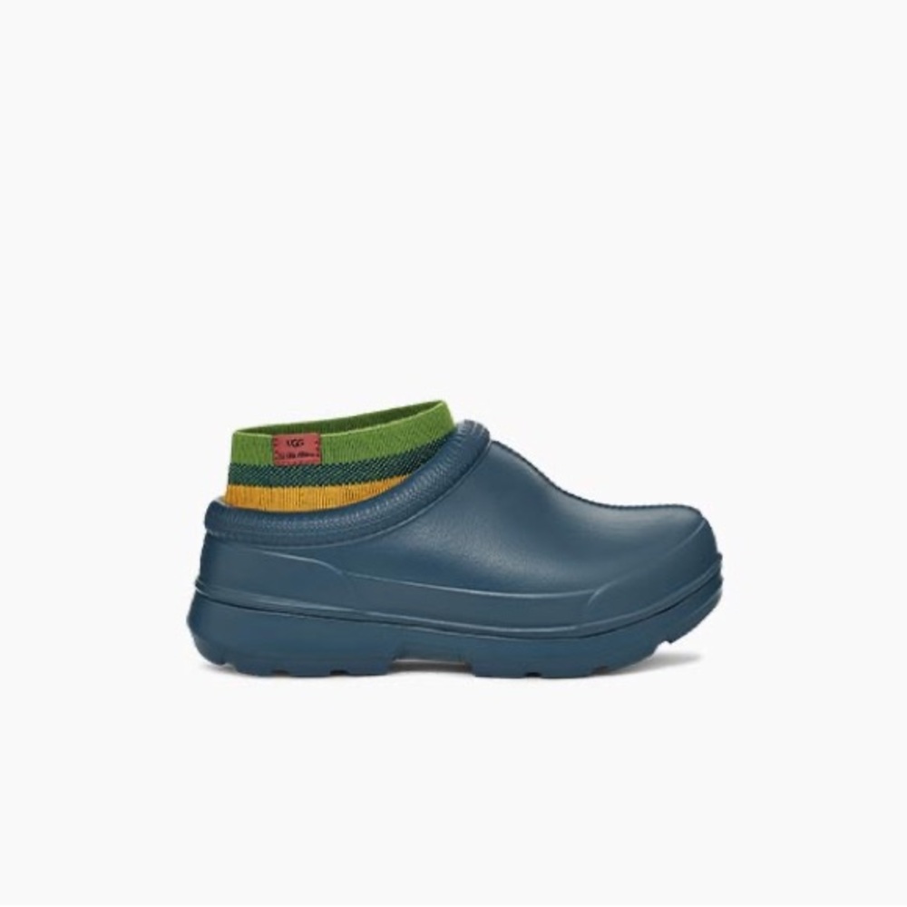 UGG x Elder Statesman TES Tasman Patchwork Rain Clog Blue
